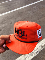 Premium Embroidered Orange and Black Snapback Hat