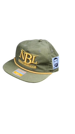 BIG NBL ARMY Green and Gold Snapback Hat