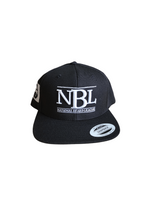 Big Beard NBL Black White Snapback Hat